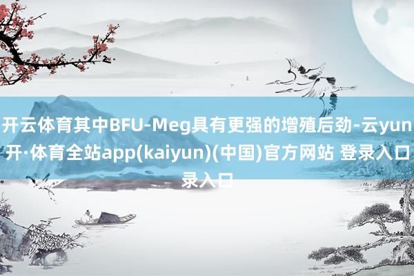 开云体育其中BFU-Meg具有更强的增殖后劲-云yun开·体育全站app(kaiyun)(中国)官方网站 登录入口